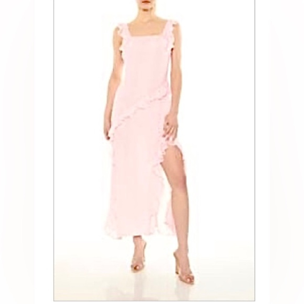Baby pink ruffle dress